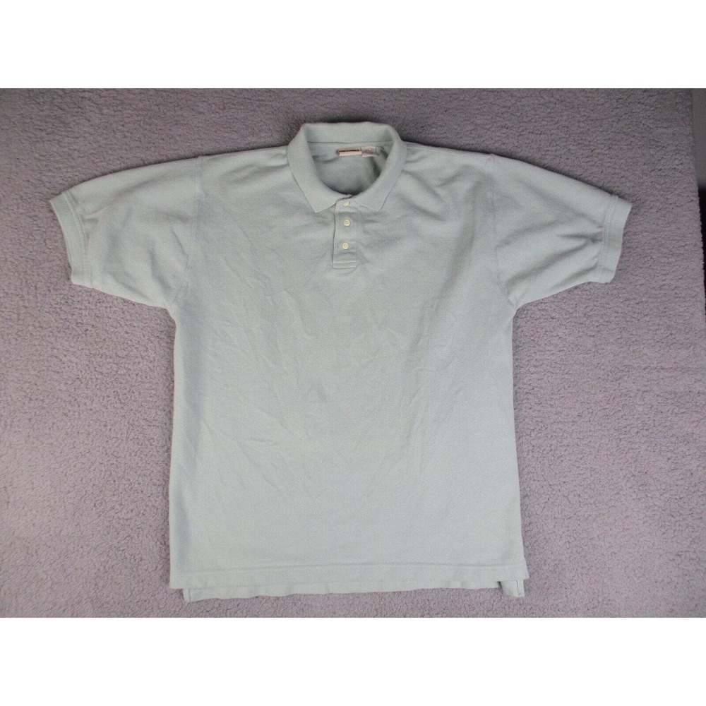 BCC Blues Polo Shirt Mens‎ Large Blue Collared Cotton